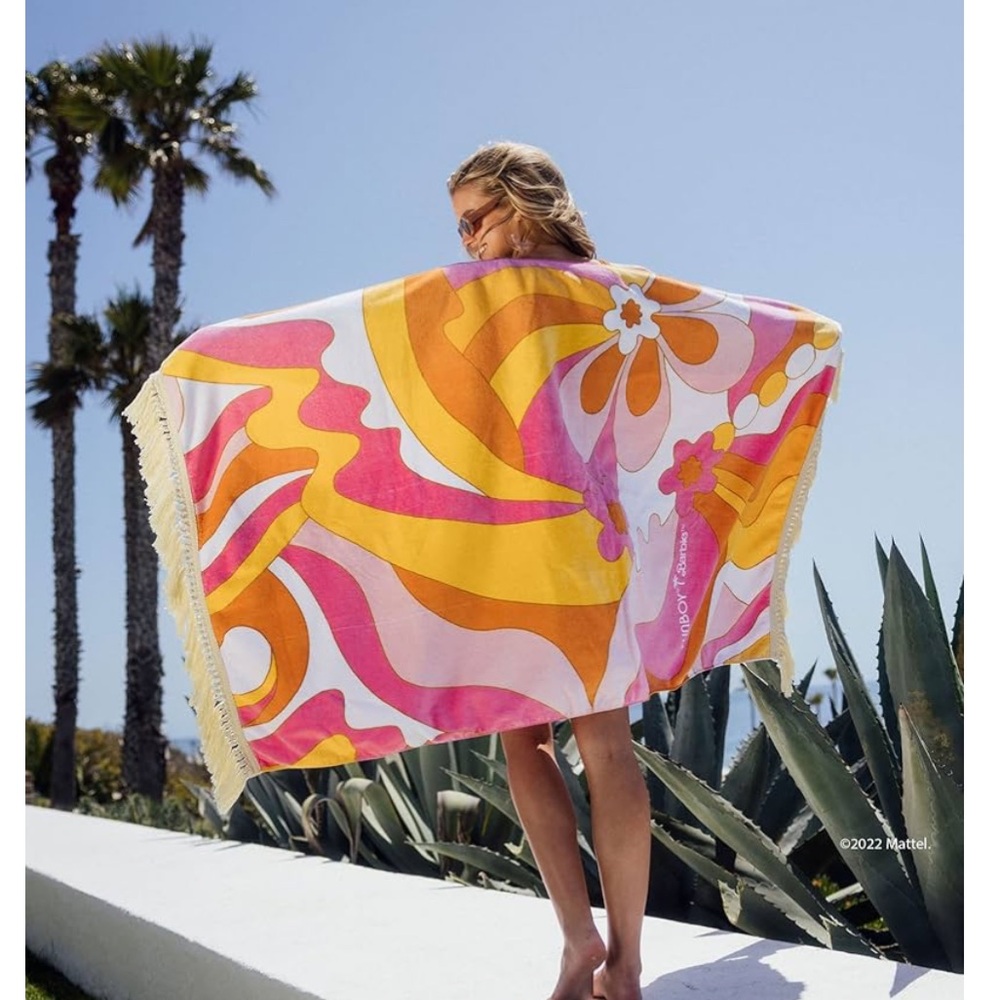 Funboy x Barbie  Oversized Beach Towel with Fringe
